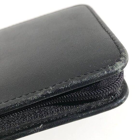 COACH Palm Pilot Case Black Leather Zip Wallet Organizer PDA vintage 5.5 x 3.75 - Picture 14 of 16